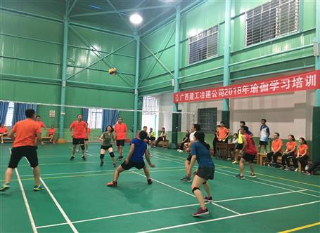 桂华气排球队：顽强拼搏，，，，，享受角逐