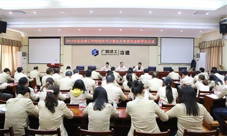 公司党委召开下层党支部书记抓党DS视讯作述职评议审核聚会