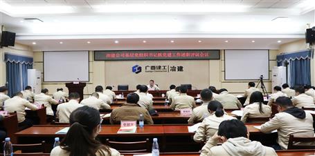 公司党委召开2021年度下层党组织书记抓党DS视讯作述职评议会